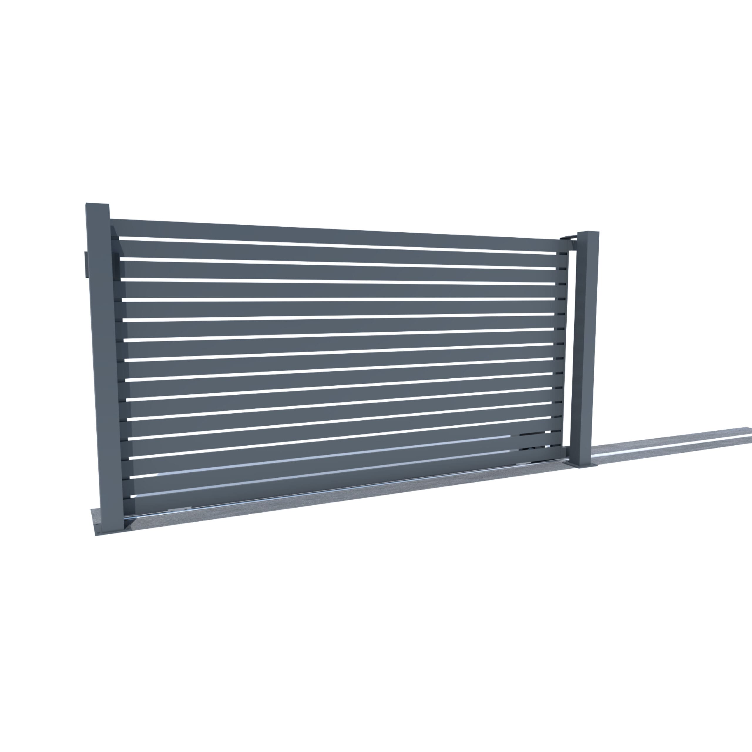 Koľajnicová posuvná brána