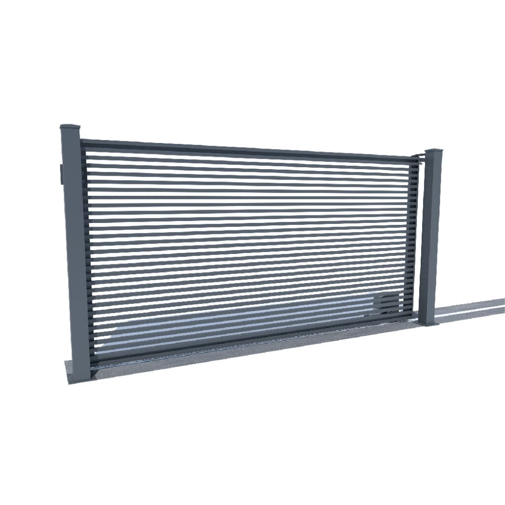 Koľajnicová posuvná brána