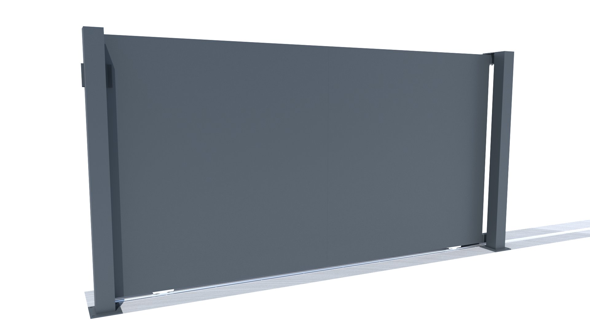 Koľajnicová posuvná brána